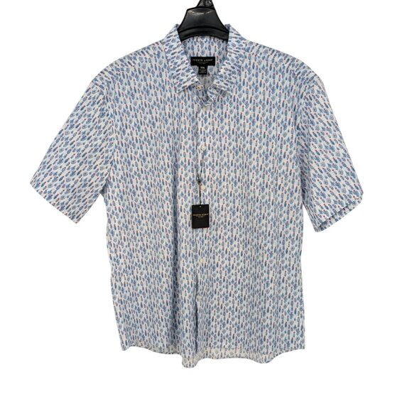 Pronto Uomo Button Up Shirt Men Size XL Allover Cactus Print Casual Preppy Boho - Picture 1 of 8